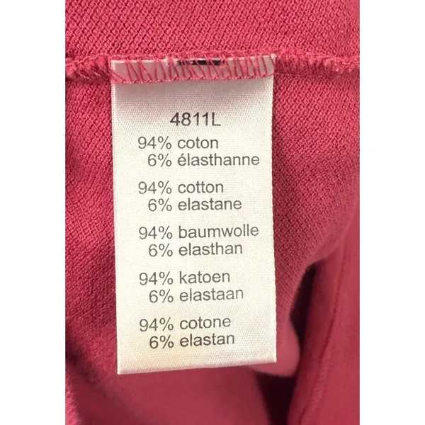LACOSTE Pink Polo Dress Size‎ 36 US 4 Golf Tennis Cotton Minimalist Prep - Image 6