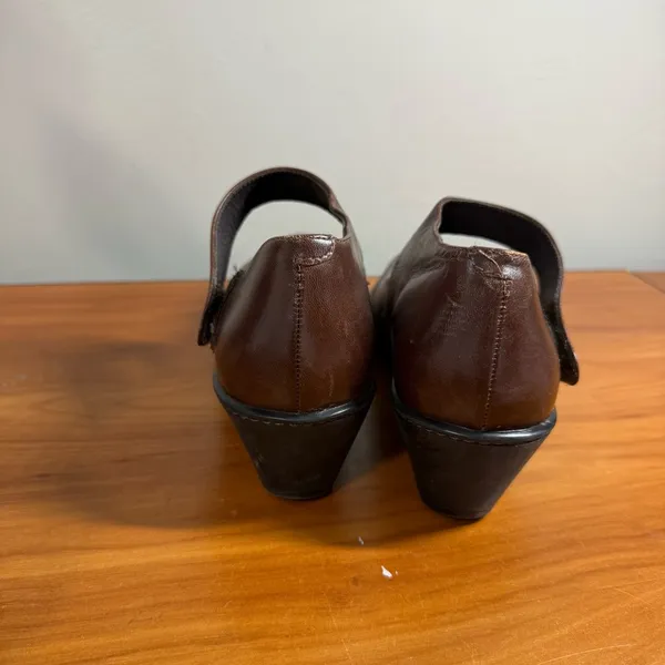 Dansko Bess Mary Jane Dark Brown Heel Leather Round Toe Comfort 37‎ - Image 5