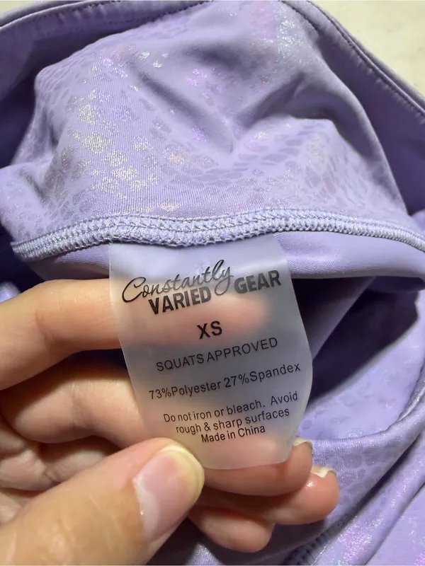 Constantly varied gear squats approved glisten here Purple Leggings XS - Image 6