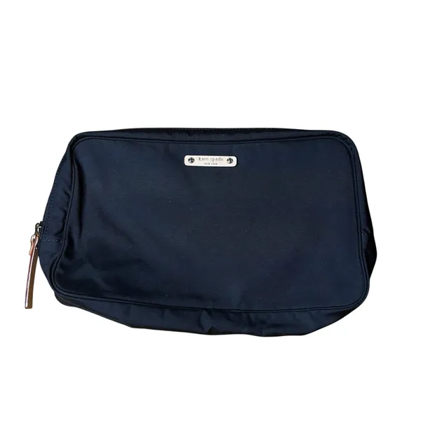 Kate Spade New York Black Travel Toiletry Case Cosmetic Organizer Bag 9x7 - Image 6