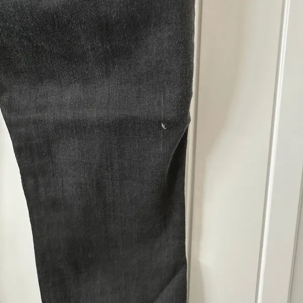 7 For‎ All Mankind Ankle Skinny Jeans Black Wash Denim Size 28 - Image 7