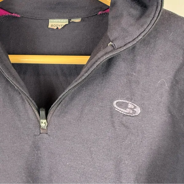 Icebreaker Women's Bodyfit 260 Merino Wool 1/4 Zip Base Layer Size Medium - Image 3