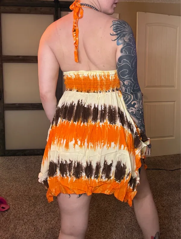 Bali Halter Tie Dye Dress - Image 2