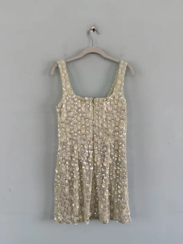 NWT Dress The Population Moxie Lemongrass Multi Sequin Yellow Mini‎ Dress - Image 5