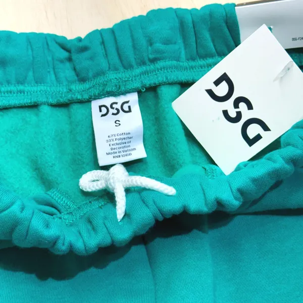 DSG Women Classic Fleece Cinch Sweatpant Melted‎ Emerald Green Small Jogger NEW - Image 7