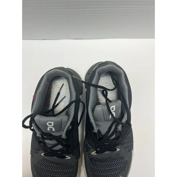 ON Women's Cloudflyer Running Sneaker Shoes Black White Size 6 Medium - Image 7