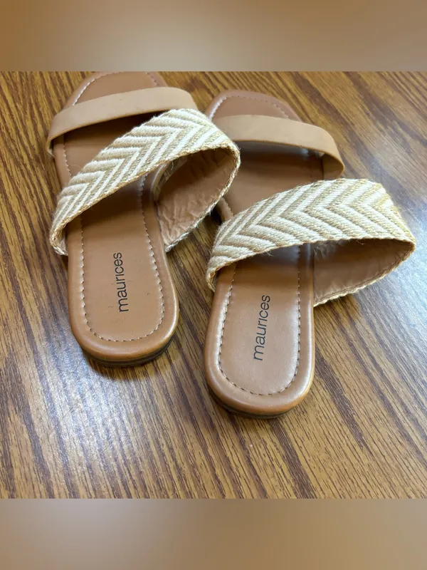 Maurices Tan Slide Sandals for Women Sz 8 - Image 2