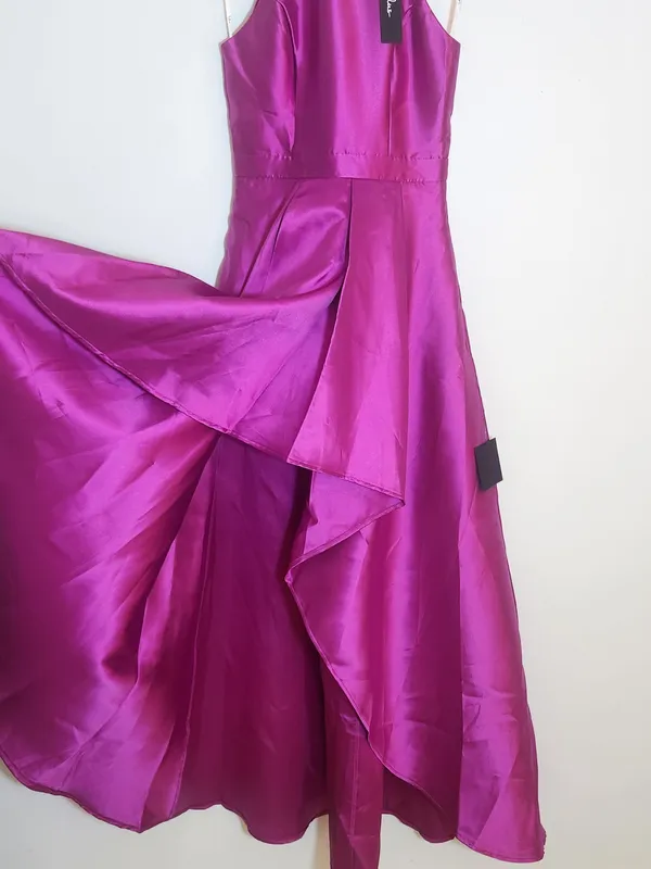 Lulus Magenta High Low Formal Dress Size XS NWT Wedding Guest Dress - Image 5