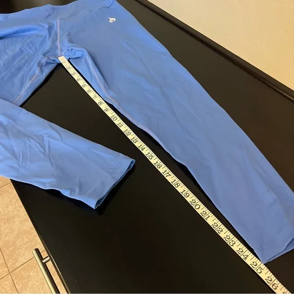 Ryderwear scrunch bottom full length leggings periwinkle blue sz XL - Image 7