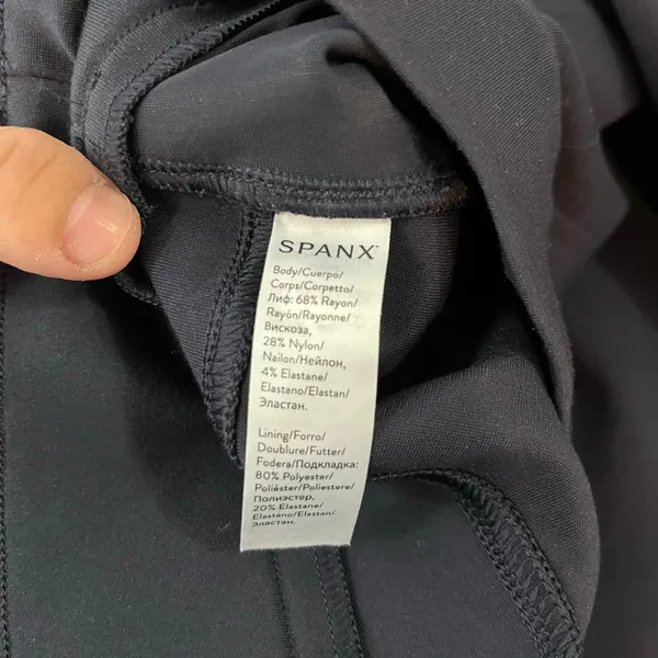 SPANX The Perfect Pull On Pants Ankle 4-Pocket Classic Navy Career Office Medium - Image 4