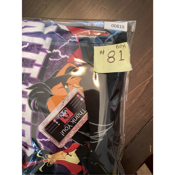 Disney Villains "Electric Group" Black T-Shirt Hades Scar Jafar Captain Hook XL - Image 7