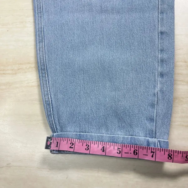 BDG Urban Outfitters Drew Baggy Pleated Jeans Light Wash Elastic Waist W28 L32 - Image 9