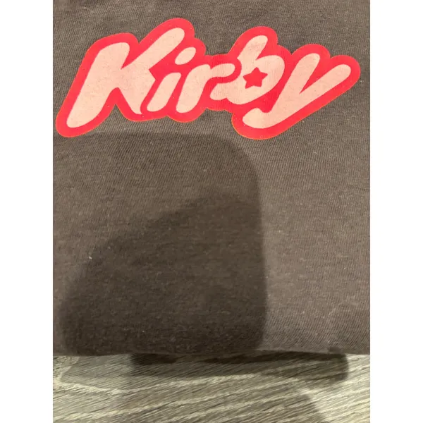 Kirby Nintendo T Shirt Brown Graphic Print Cartoon‎ Video Game Tee Sm - Image 5