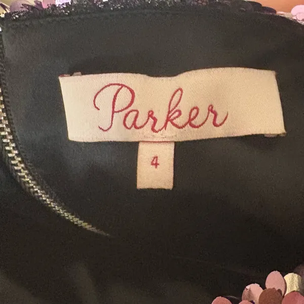 Parker Purple Sequin‎ Dress Size 4 - Image 6
