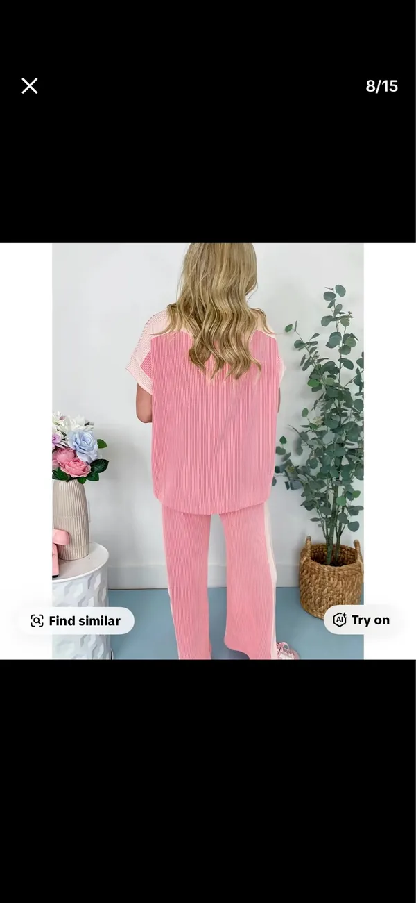 Pink Striped Set - Image 2