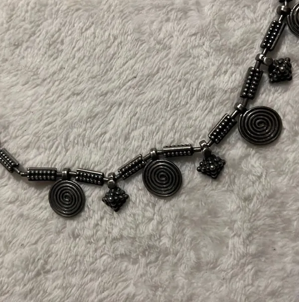 Chicos Spiral Metal Necklace - Image 3