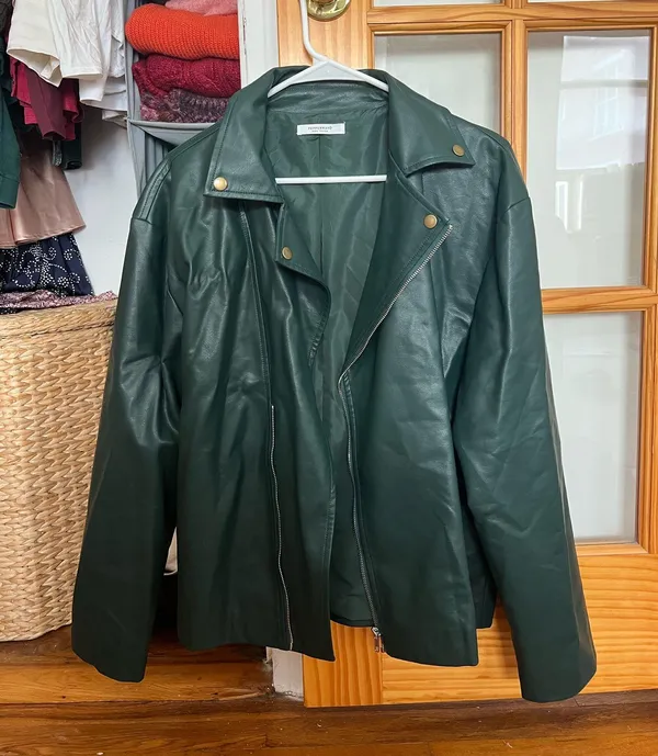 Green leather Peppermayo Jacket - Image 2