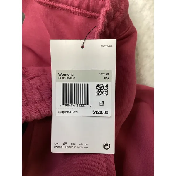 Nike Womens Tech Fleece Mid Rise Joggers FB8330-634 Berry‎ Pink XS NWT.. - Image 8