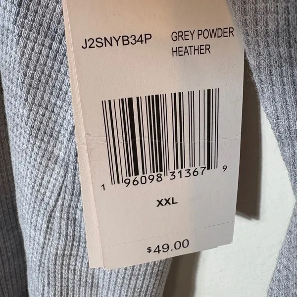 NWT Juicy Couture Size XXL‎ Top Long Sleeve Grey Powder Heather Crown - Image 5