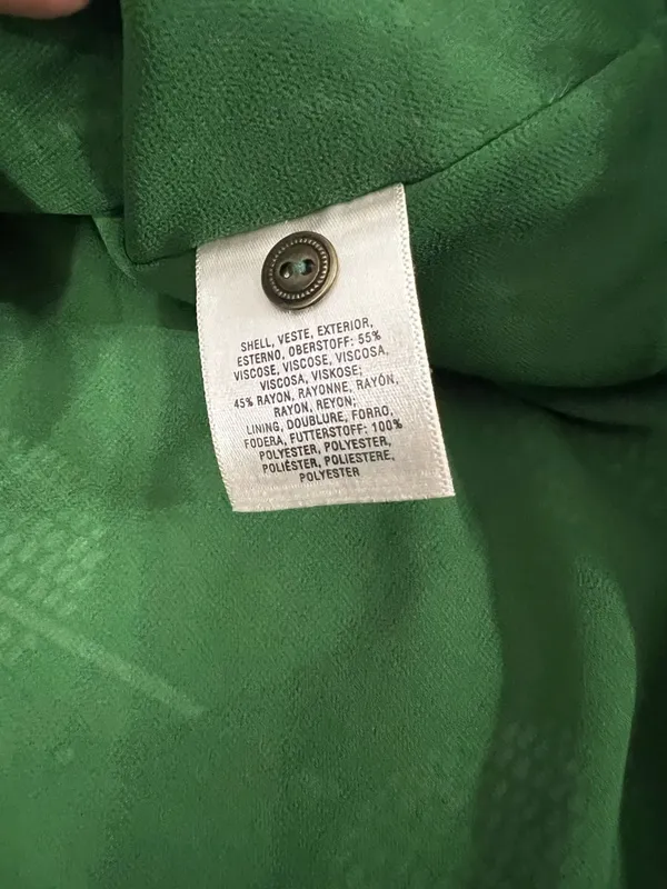 Maeve Green Printed Mini Swing Dress packets and laces at the back adjustment S - Image 3