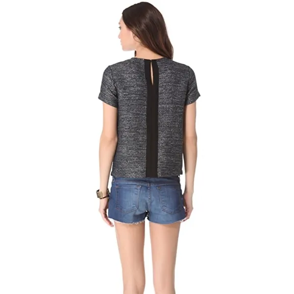 Club Monaco Hollyn Tweed Top Small - Image 2