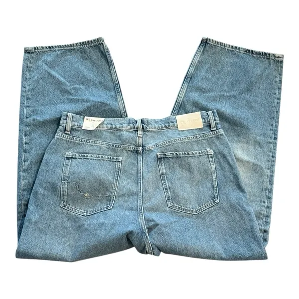 FREE PEOPLE WE THE FREE Cora Slouchy Jean Mid Rise Button Fly Meadow NEW - Image 7