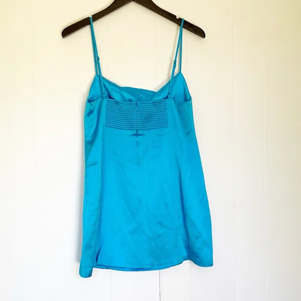 Retrofête NWT Janessa Dress Aqua Blue Mini Cocktail Square Neck Thin Strap Large - Image 8
