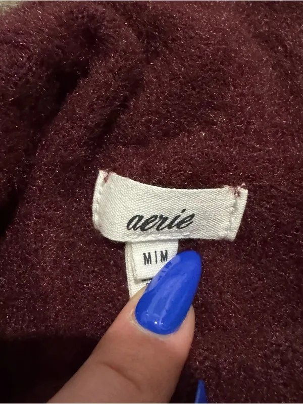 Aerie Maroon Sweater Dress - Image 4