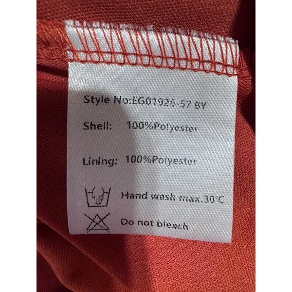 Ever‎ Pretty Women's Size 8 Burnt Orange Dress High Low V-Neck Chiffon Formal - Image 7