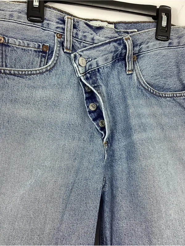 Agolde Criss Cross Jean Shorts Size 27 - Image 4