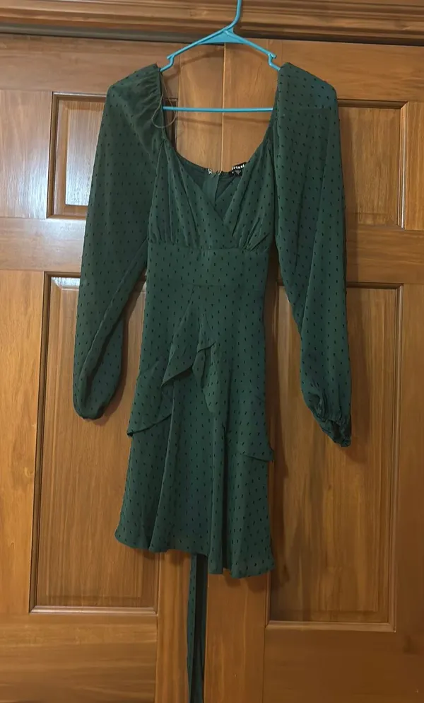 Trixxi Green Mini Dress - Image 2
