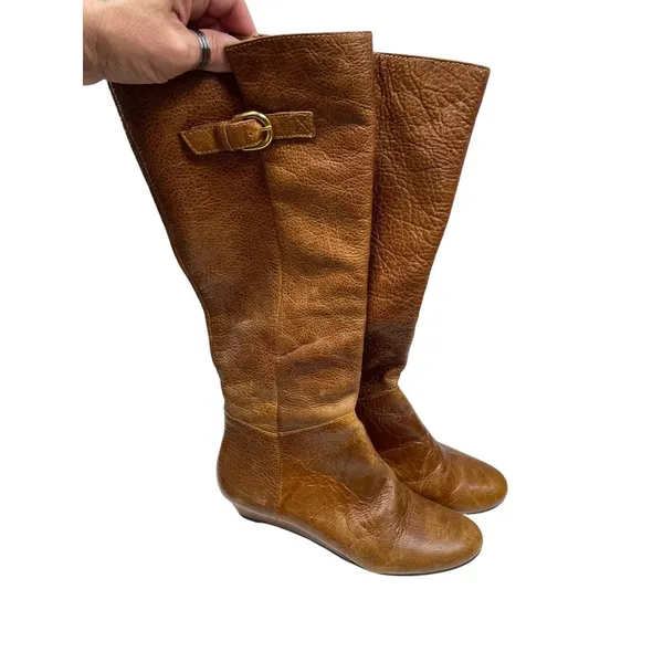 Steven by Steven VTG brown wms brown leather riding Equest boots Sz 8M SKU 9799 - Image 14