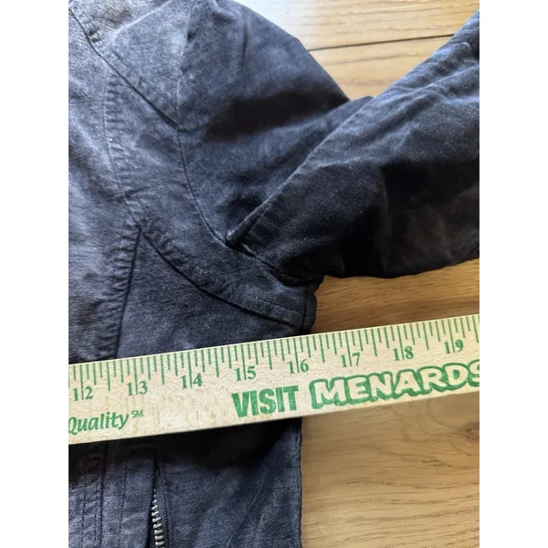 Free People We The Free Women Sz Small Moto Biker Jacket‎ Zip Pockets Streetwear - Image 6