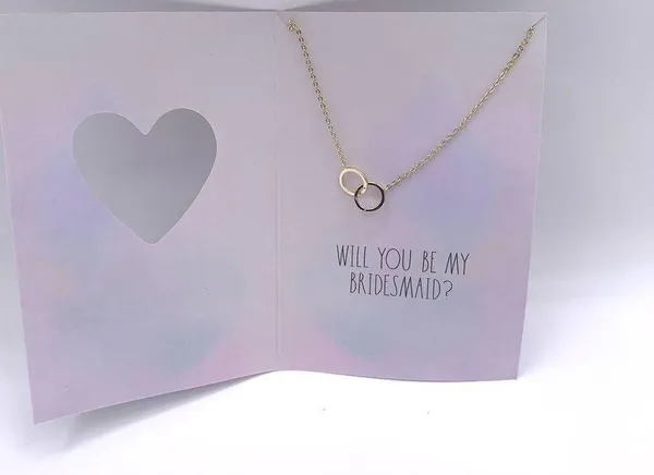 Rae Dunn I Couldn’t Say “I Do” Without You Jewelry 16+2” CZ GoldTone Necklace - Image 4