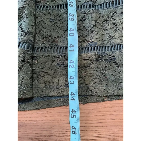 Metisu Size Small Midi Dress Green Lace‎ Cocktail Grunge Whimsigoth Fairy Goth - Image 4