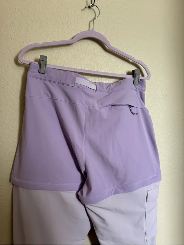 The North Face Bridgeway Zip-Off Pants Purple/ lavender Sz 10 outdoor hiking - Image 7