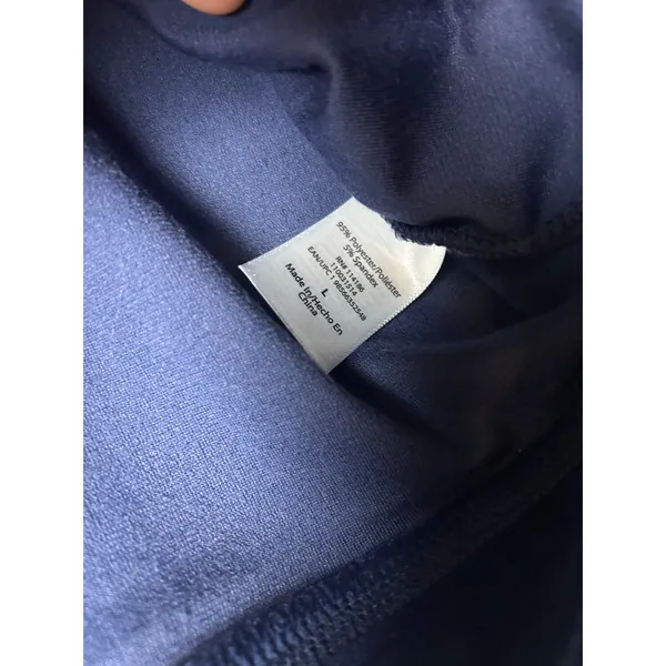 Juicy couture velour track jacket navy blue with rhinestones size l - Image 6