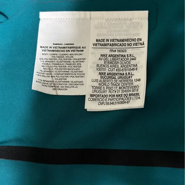Nike Brazil Soccer Training Jacket Womens XS Teal Zip Up Football Brasil Warm Up - Image 9