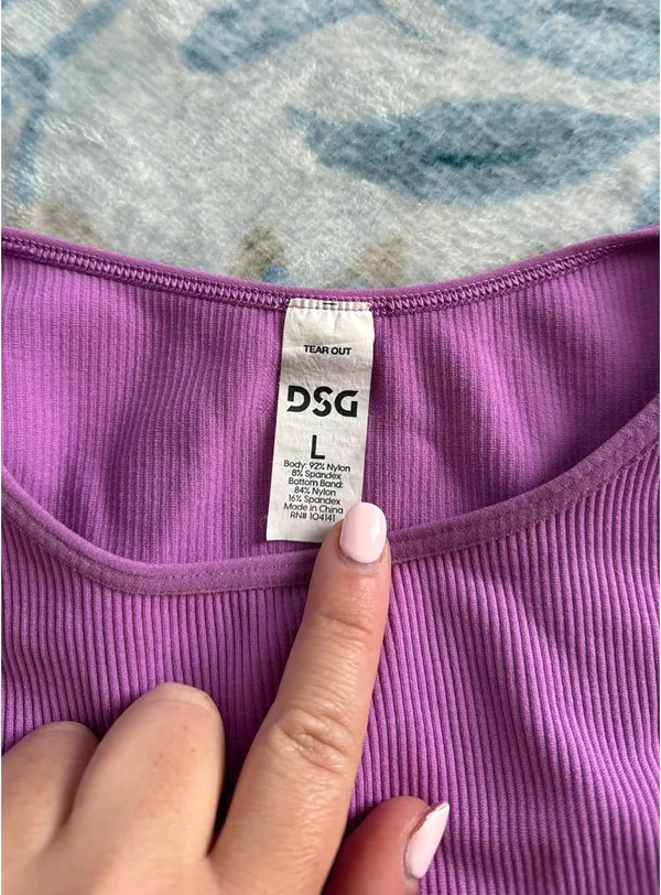 Cropped athletic tank Purple Size L - Image 3