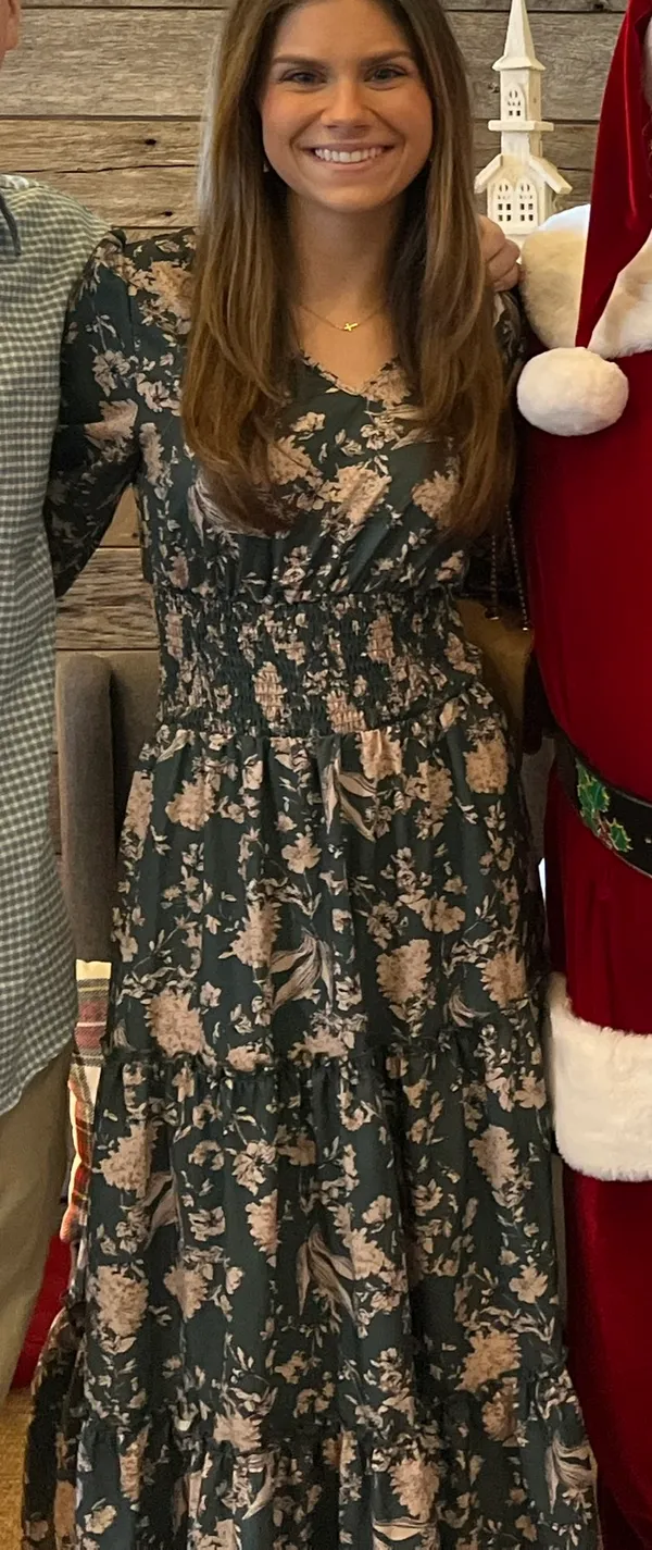 SheIn Floral Print Long Sleeve Dress - Image 8