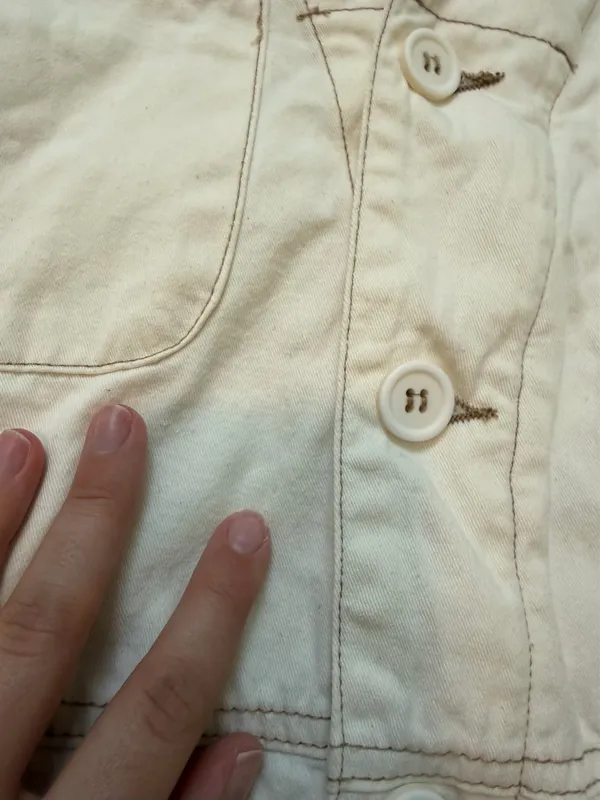 Pistola Parker White Denim Romper - Image 5