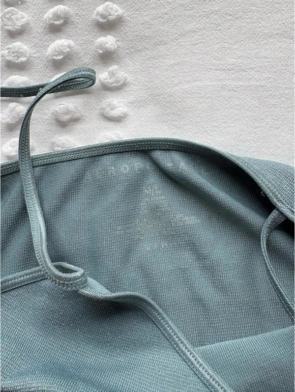Shimmery Y2k Cami Tank Blue Size M - Image 6
