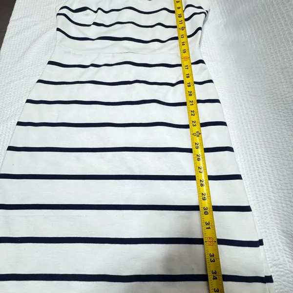 Old Navy Navy and White Striped Mini Dress - Image 8