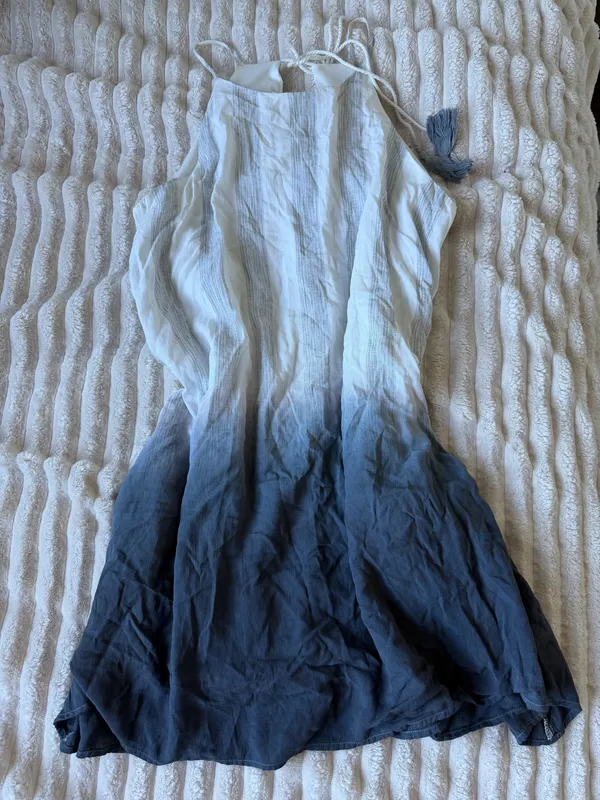 Loveriche Ombre White Blue Dress - Image 2