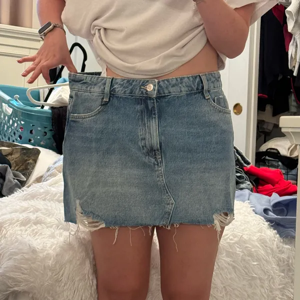 ZARA Denim Mini Skirt - Image 7