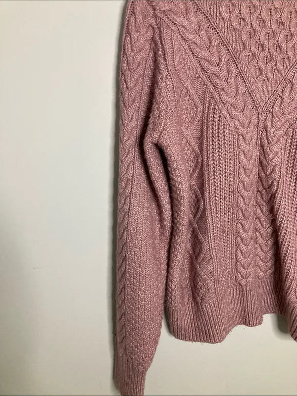 Abercrombie & Fitch Rose Cable Knit Turtleneck Sweater - Image 3