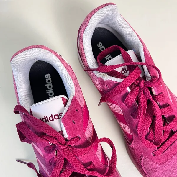 Adidas Women’s Pink Low Top Lace-Up Sneakers Size US‎ 8.5 B43788 - Image 4