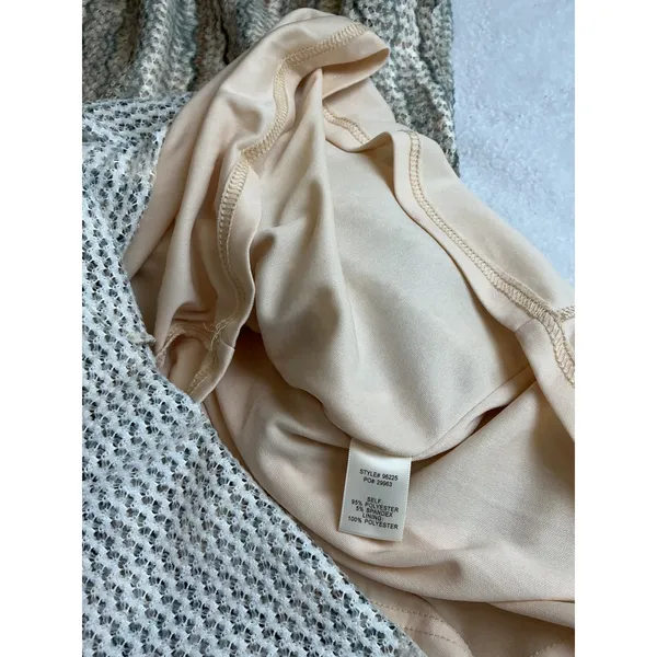 Skies Are Blue Crochet Mock Neck‎ Sleeveless Maxi Dress 96225 Beige XS NEW - Image 12
