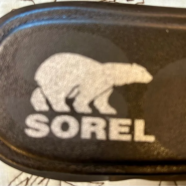 SOREL Ella II Slide Sandals Mauve Vapor Snake Print Leather Dual Strap Sz 11💛 - Image 9