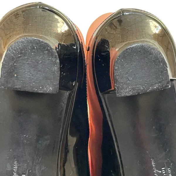 Salvatore Ferragamo Vara Bow Slides 8 Black Patent Leather Elegant Designer Sandals - Image 16